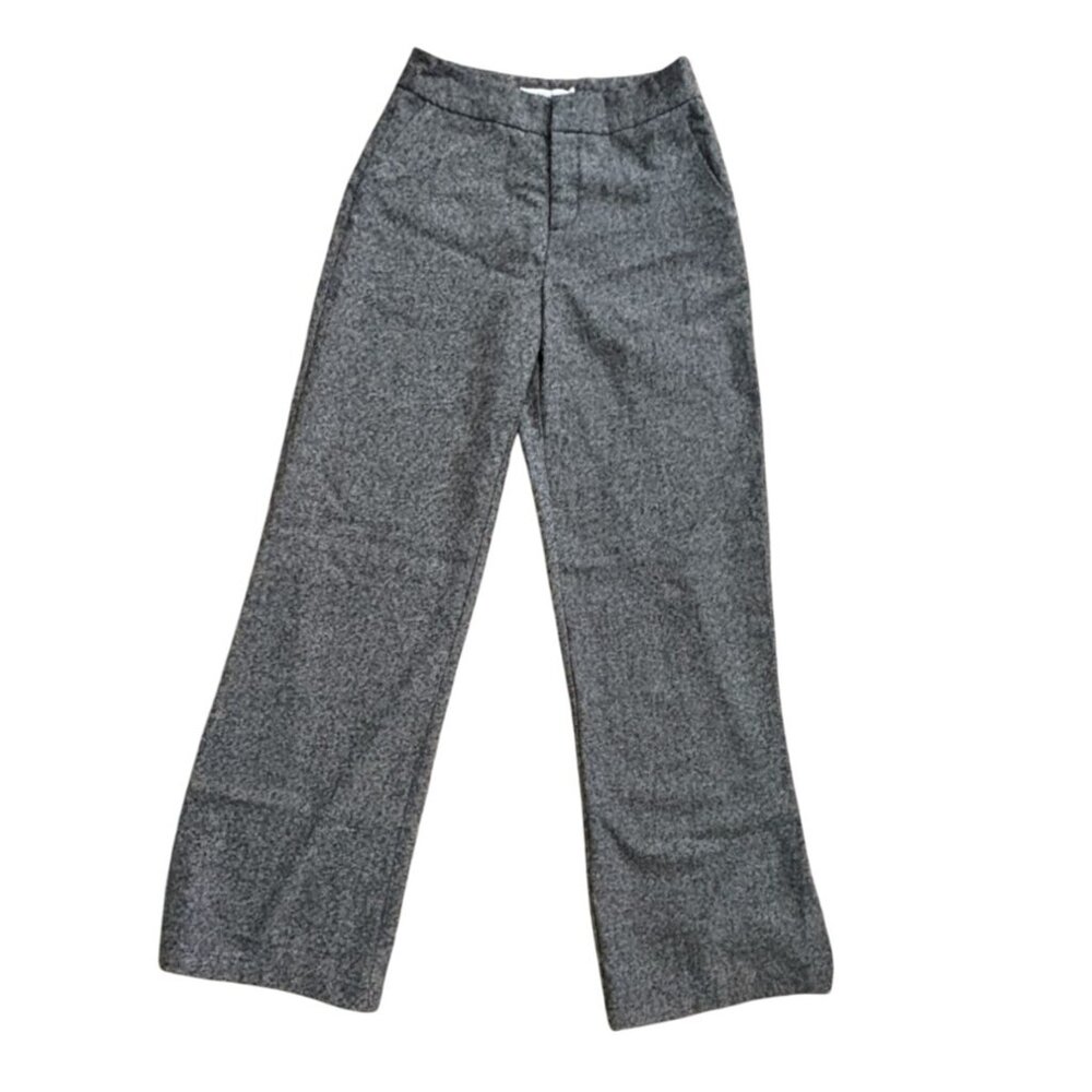 JUSTFAB Womens Wide Leg Pants-Gray-Size Small-GUC
